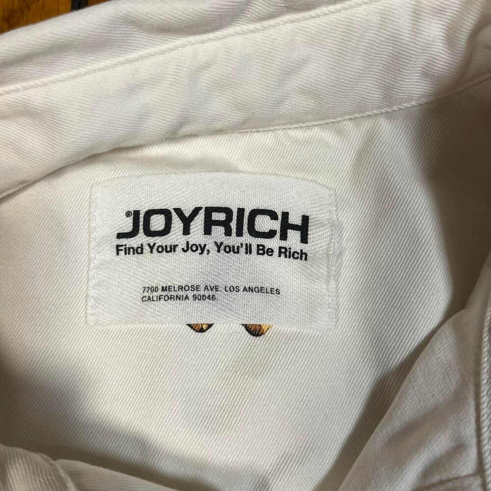 Joyrich Men's White and Cream Shirt - Picture 3 of 4